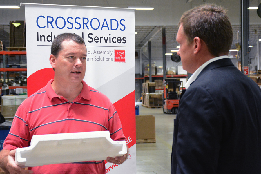 Senator Joe Donnelly's Office Visits Crossroads Industrial Services