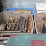 tub of very old books