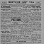 scanned image of Shortridge Daily Echo September 26 1939 school paper